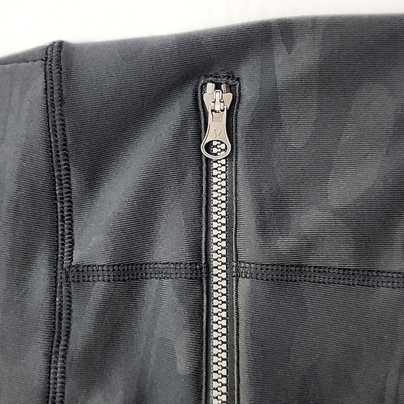 Lululemon Rocket Pencil Skirt Black Retro Grey Camo Zip Pockets Stretch Size 4 - Picture 12 of 16